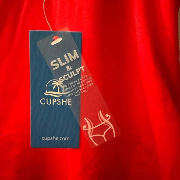 Cupshe Vibrant Red Ruffled Women’s One Piece - Picture 5 of 7